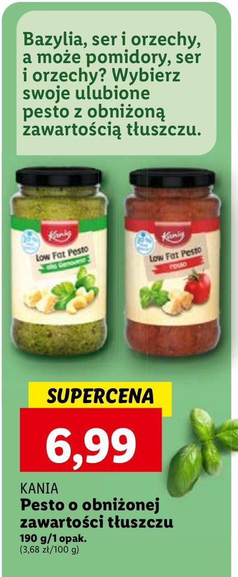 Pesto rosso o obniżonej zawartości tłuszczu Kania promocja
