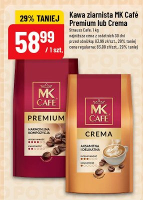 Kawa ziarnista MK Café Crema promocja w POLOmarket