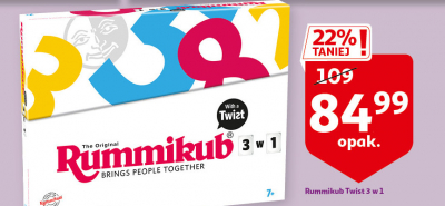Gra rummikub twist 3w1 promocja
