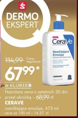 Emulsja CERAVE nawilżająca emulsja, 473 ml promocja w Super-Pharm
