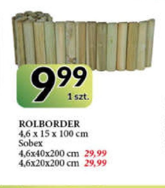 Rolborder 4.6 x 20 x 200 cm Sobex promocja