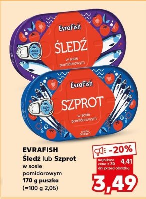 Szprot w sosie pomidorowym  promocja w Kaufland