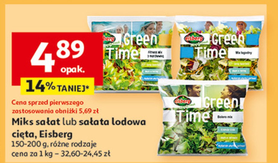 Sałatka fitness mix Eisberg promocja w Auchan