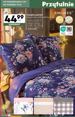 Komplet pościeli bawełnianej 220 x 200 cm + 2 x 70 x 80 cm Smukee promocja