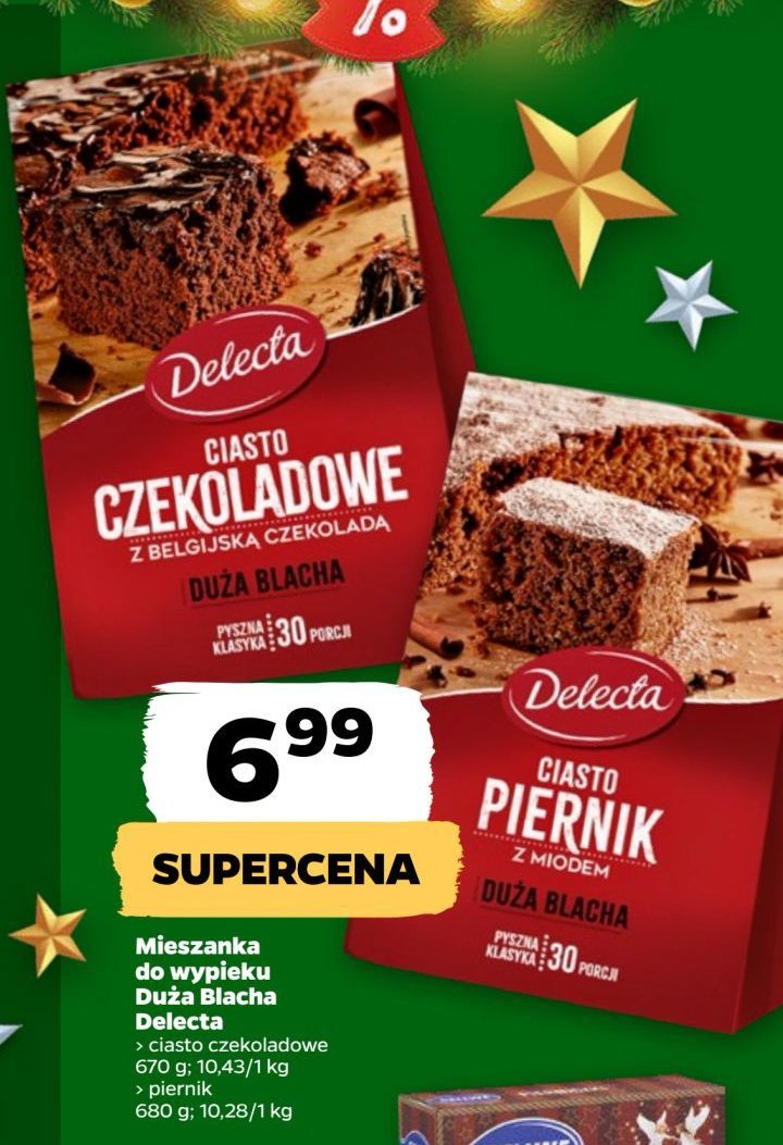 Ciasto piernik Delecta duża blacha promocja