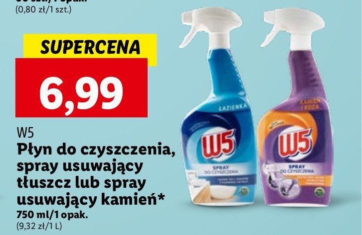 Spray do czyszczenia t艂uszcz W5 promocja