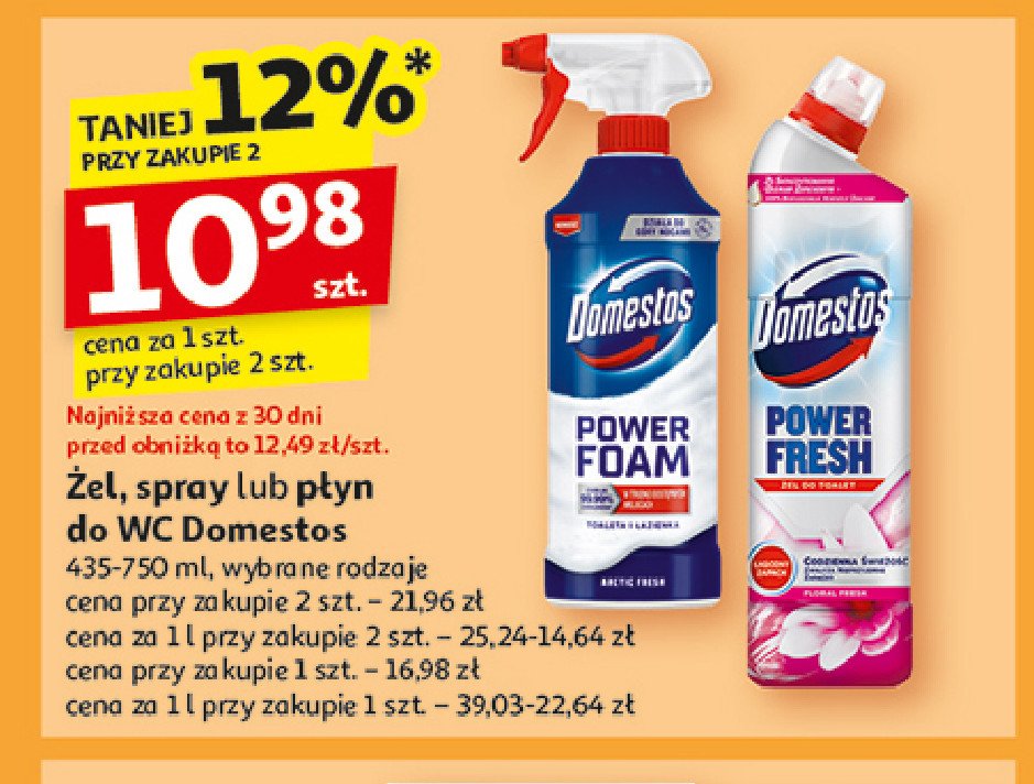 Żel do wc floral Domestos power fresh (wcześniej total hygiene) promocja