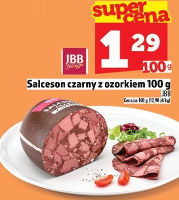 Salceson czarny z ozorkiem 100 g promocja w TOPAZ