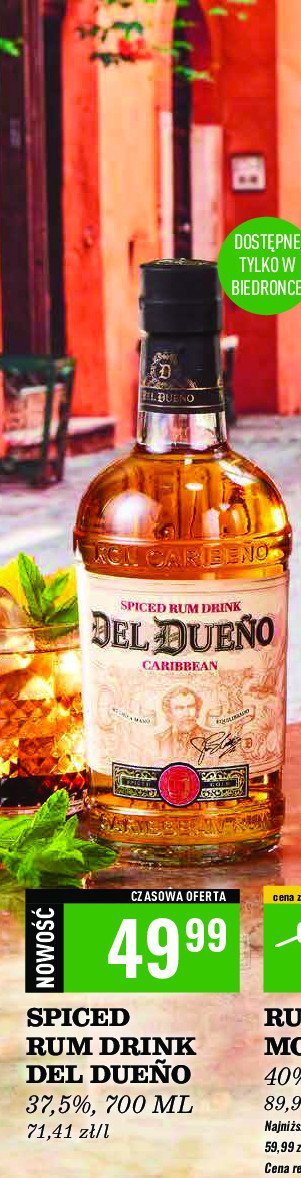 Rum Del dueno promocja w Biedronka