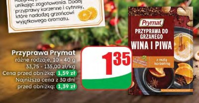 Przyprawa Prymat do grzanego wina i piwa różne rodzaje promocja w Dino