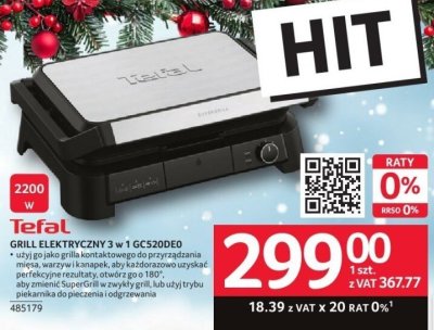 Grill elektryczny 3 w 1 GC520D promocja w Selgros
