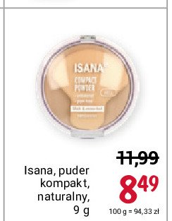 Puder do twarzy compact Isana young promocje