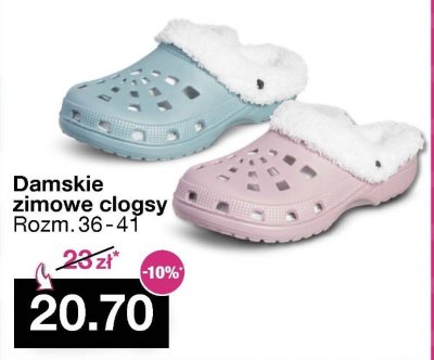 Damskie zimowe clogsy Rozm. 36-41 promocja w Woolworth