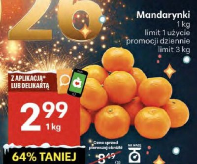 Mandarynki promocja w Delikatesy Centrum
