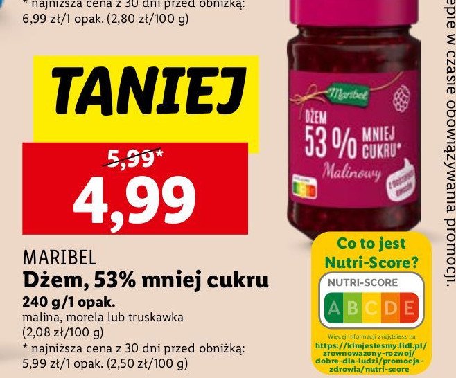 Dżem morela Maribel promocja