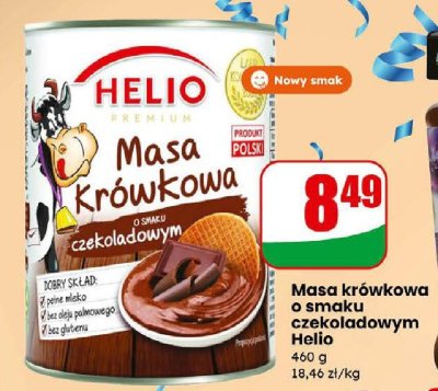 Masa krówkowa o smaku czekoladowym Helio promocja w Dino