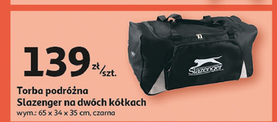 Torba podróżna na kółkach 65 x 34 x 35 cm SLAZENGER promocja