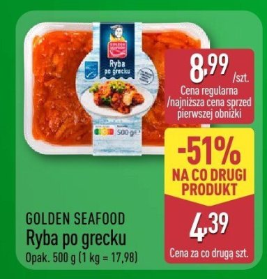 Ryba po grecku Golden Seafood promocja w Aldi