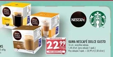 Kawa caffe lungo mild Nescafe dolce gusto promocja