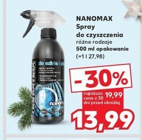 Płyn do szkła i okien Nanomax promocja