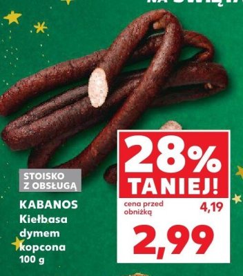 Kiełbasa Kabanos Kielbasa Dymem Kopcona promocja w Kaufland