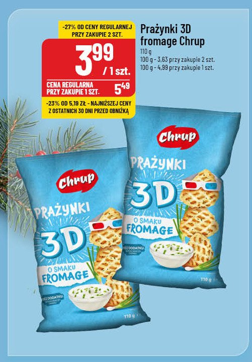 Prażynki o smaku fromage Chrup promocja