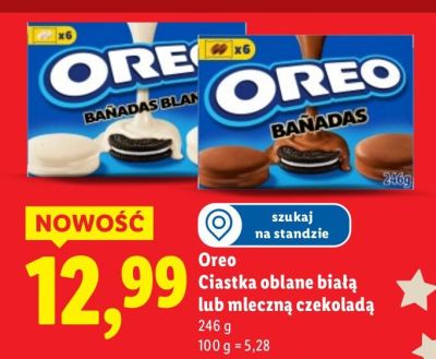 Ciastka oblane mleczną czekoladą  promocja w Lidl