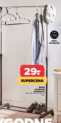 Reling na ubrania pojedynczy promocja w Netto