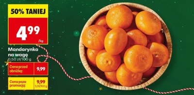 Mandarynka na wagę promocja w Biedronka