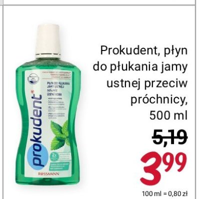Płukanka do ust miętowa Prokudent med promocja