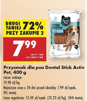 Przysmak dentystyczny dla psa medium Activ pet promocja