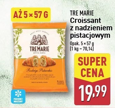 Croissant pistacjowy TRE MARIE promocja w Aldi