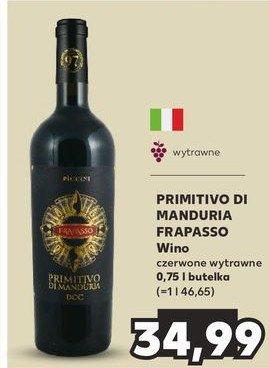 Wino Piccini frapasso primitivo di manduria promocja