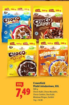 Płatki śniadaniowe XXL Choco Cookies promocja w Lidl