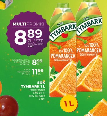 Sok Tymbark Pomarańcza 1L promocja w Duży Ben
