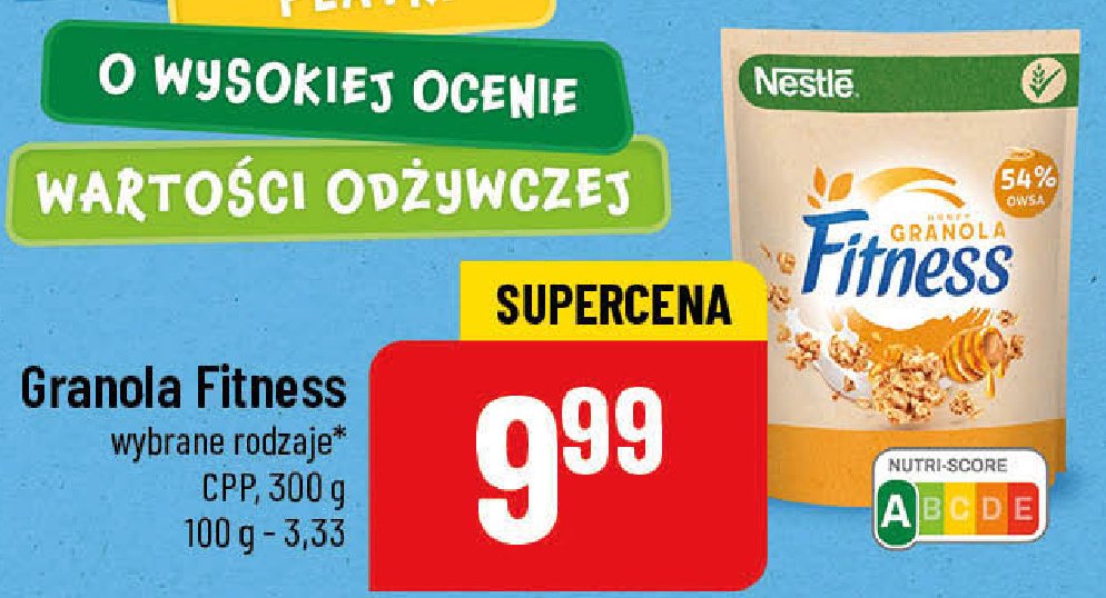 Płatki granola z miodem Nestle fitness promocja