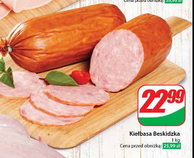 Kiełbasa beskidzka Agro rydzyna promocja w Dino