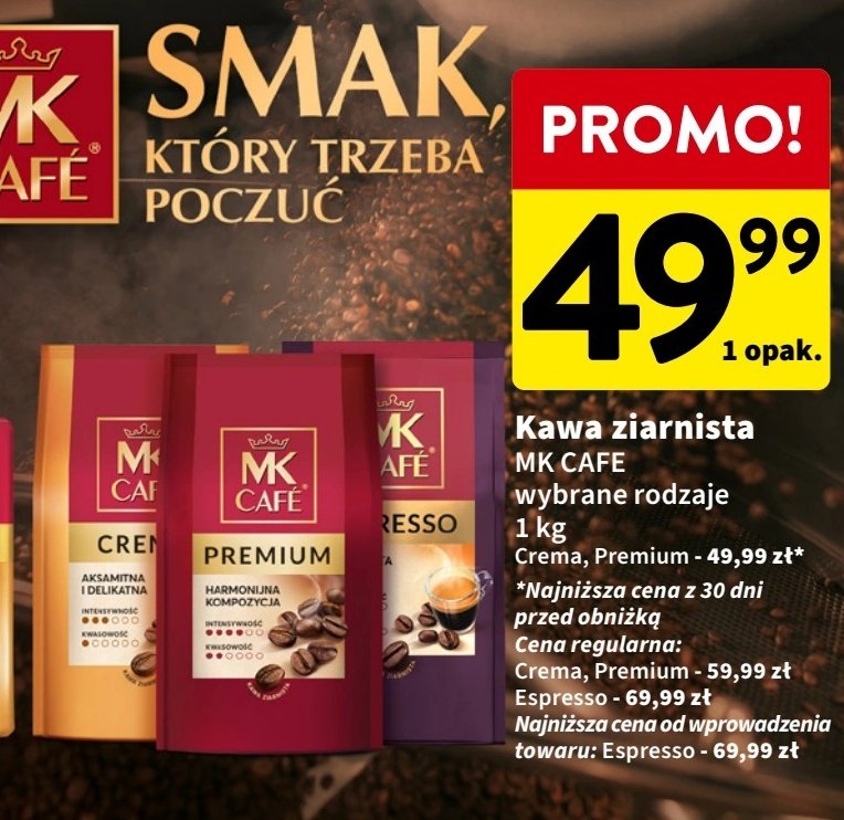 Kawa MK CAFE ESPRESSO promocja w Intermarche