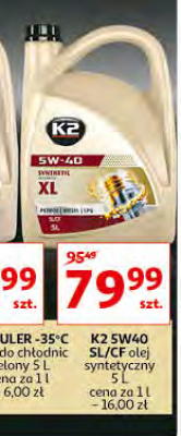 Olej silnikowy 5w40 sl K2 promocja