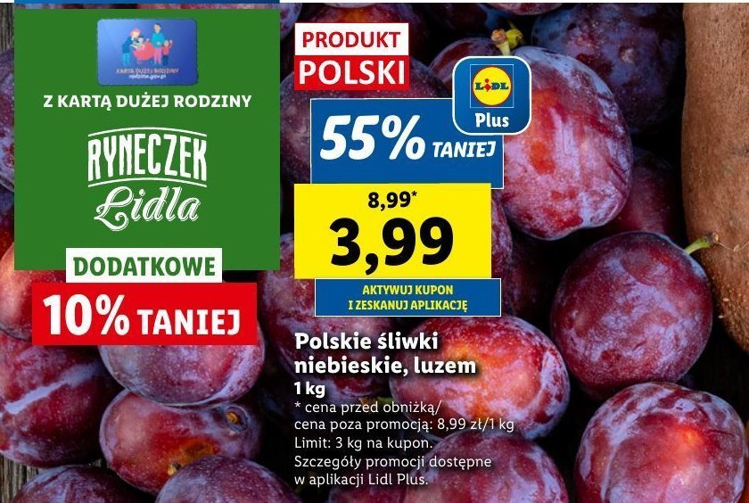 Śliwki niebieskie polska promocja