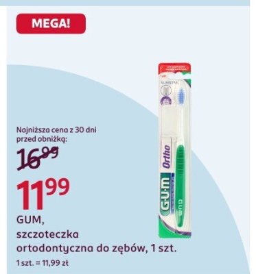 Szczoteczka ortodontyczna do zębów, 1 szt. promocja w Rossmann
