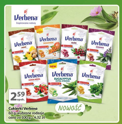 Cukierki g艂贸g Verbena promocja