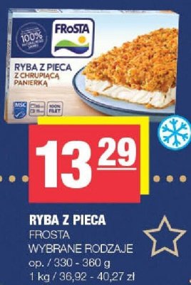Ryba z pieca Frosta wybrane rodzaje promocja w SPAR