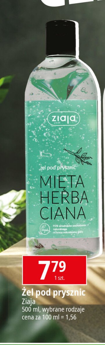 Żel pod prysznic mięta herbaciana Ziaja promocja