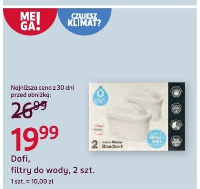 Filtry do wody Dafi, 2 szt. promocja w Rossmann