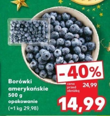 Borówki amerykańskie 500 g promocja w Kaufland
