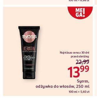 Odźywka do włosów Syoss keratin promocja