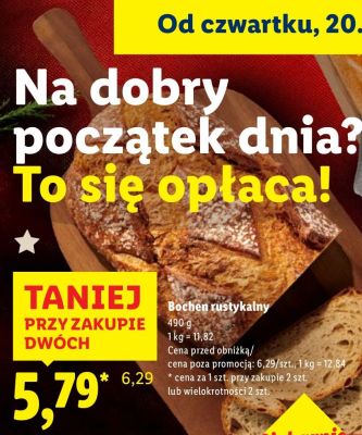 Bochenek rustykalny chleb promocja w Lidl