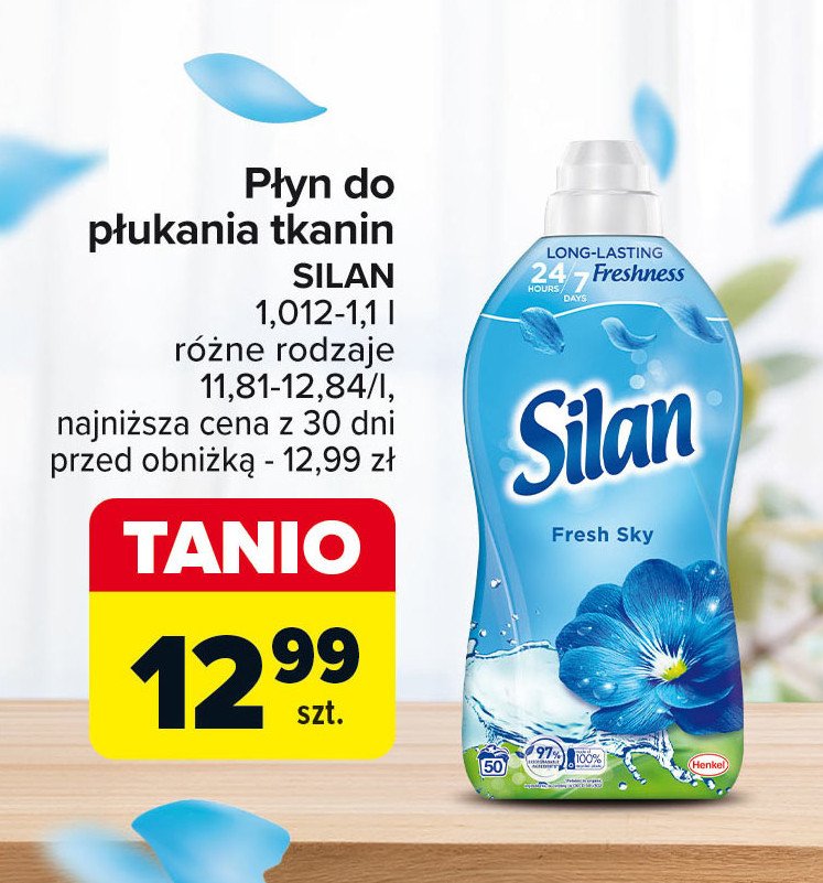 Płyn do płukania fresh sky Silan promocja w Carrefour