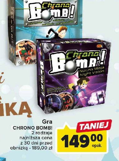 Gra chrono bomb! nocna misja Epee promocja